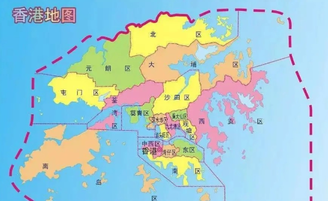 香港地图区域划分有哪些？