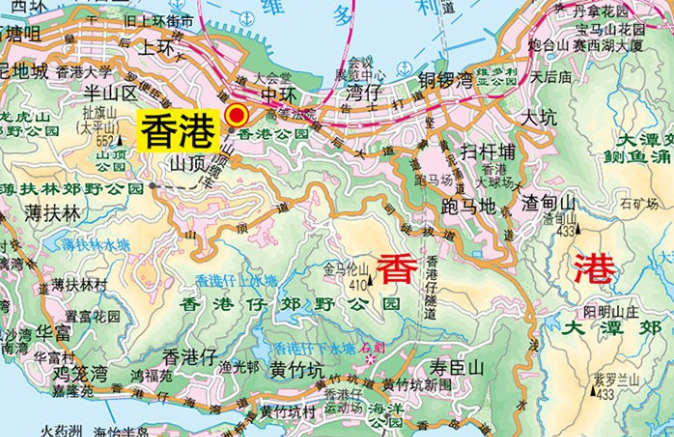 香港地图区域划分有哪些？