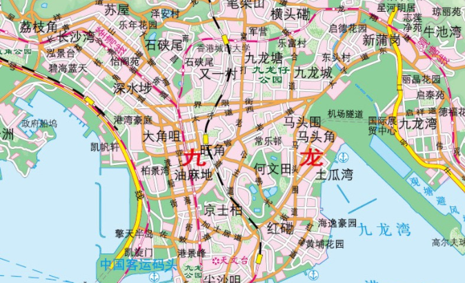 香港地图区域划分有哪些？