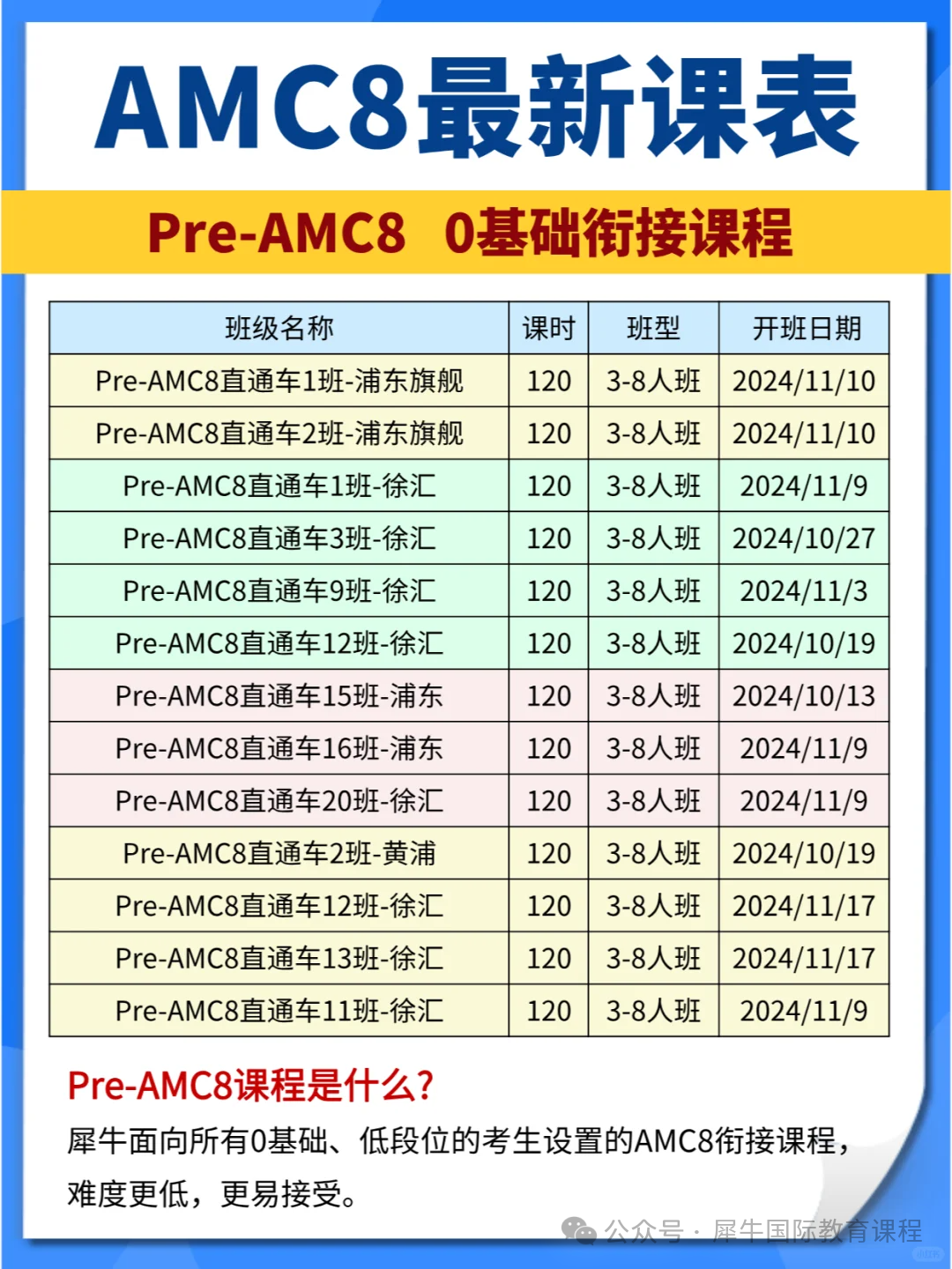 【北京AMC8课程辅导】AMC8基础班/强化班/冲刺班招生中！